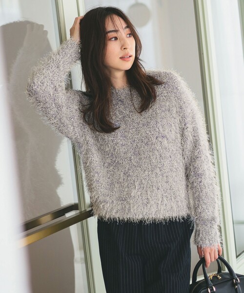 B:MING by BEAMS（ビーミングバイビームス）の「カラー シャギーニット（ニット/セーター・レディース・ホワイト系その他5/オレンジ/ブルー/パープル系その他4・ONE SIZE）」の10枚目の写真