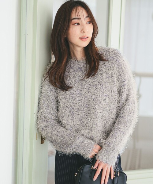 B:MING by BEAMS（ビーミングバイビームス）の「カラー シャギーニット（ニット/セーター・レディース・ホワイト系その他5/オレンジ/ブルー/パープル系その他4・ONE SIZE）」の13枚目の写真