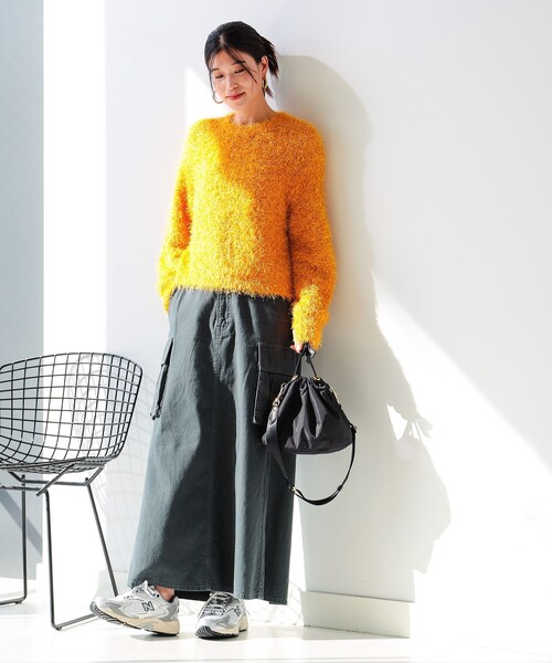 B:MING by BEAMS（ビーミングバイビームス）の「カラー シャギーニット（ニット/セーター・レディース・ホワイト系その他5/オレンジ/ブルー/パープル系その他4・ONE SIZE）」の16枚目の写真