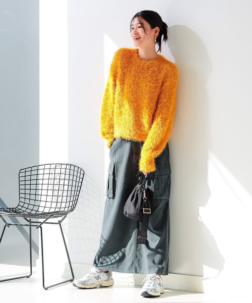 B:MING by BEAMS（ビーミングバイビームス）の「カラー シャギーニット（ニット/セーター・レディース・ホワイト系その他5/オレンジ/ブルー/パープル系その他4・ONE SIZE）」の17枚目の写真