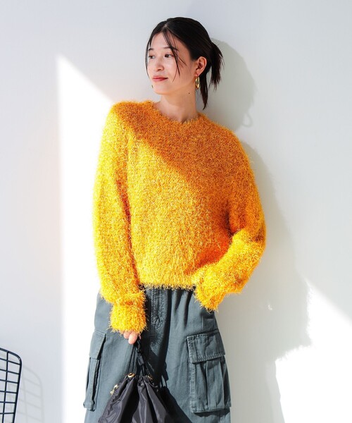 B:MING by BEAMS（ビーミングバイビームス）の「カラー シャギーニット（ニット/セーター・レディース・ホワイト系その他5/オレンジ/ブルー/パープル系その他4・ONE SIZE）」の18枚目の写真