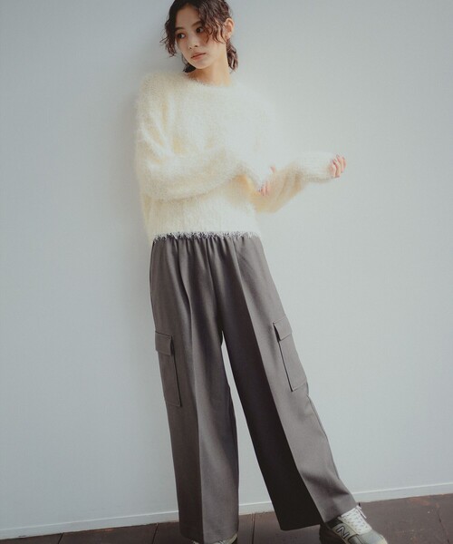 B:MING by BEAMS（ビーミングバイビームス）の「カラー シャギーニット（ニット/セーター・レディース・ホワイト系その他5/オレンジ/ブルー/パープル系その他4・ONE SIZE）」の22枚目の写真