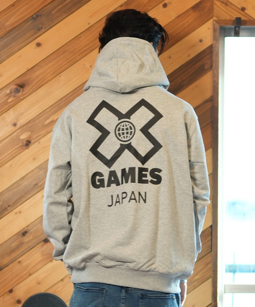 ムラサキスポーツ（ムラサキスポーツ）の「【ムラサキスポーツ限定】X-GAMES/エックスゲームズ パーカー/プルオーバー ユニセックス XGAMESMSH01（パーカー・メンズ・ブラック/グレー・L/XL/M）」の13枚目の写真