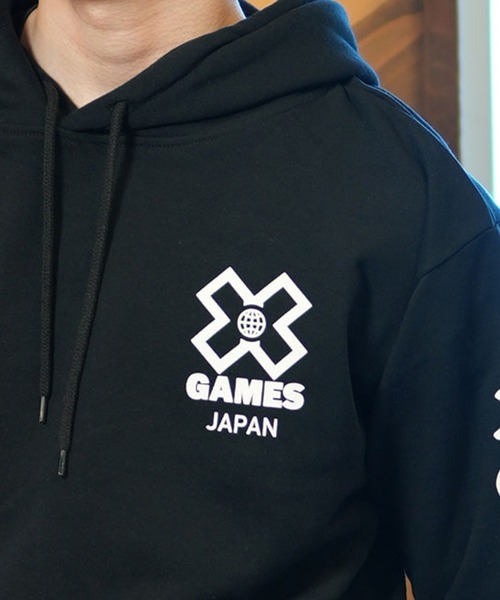 ムラサキスポーツ（ムラサキスポーツ）の「【ムラサキスポーツ限定】X-GAMES/エックスゲームズ パーカー/プルオーバー ユニセックス XGAMESMSH01（パーカー・メンズ・ブラック/グレー・L/XL/M）」の9枚目の写真