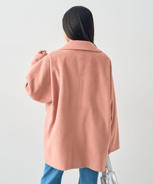 earth music&ecology(アースミュージックアンドエコロジー)の「オーバーテーラードジャケット シャギー(テーラードジャケット・レディース・ピンク/ダークブラウン/グレイッシュベージュ/ブルー・FREE)」の11枚目の写真
