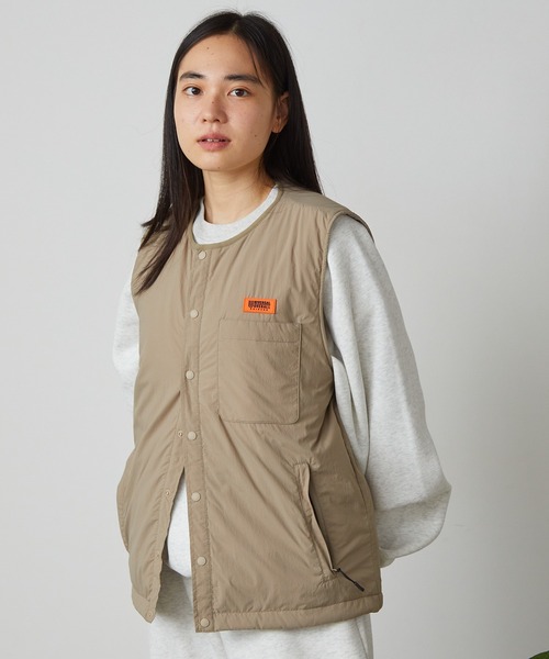UNIVERSAL OVERALL（ユニバーサルオーバーオール）の「UNIVERSAL OVERALL/ユニバーサルオーバーオール INSULATION VEST ベスト（ベスト・メンズ・ブラック/ベージュ・M/L/XL）」の10枚目の写真