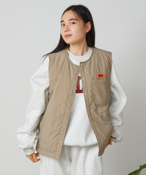 UNIVERSAL OVERALL（ユニバーサルオーバーオール）の「UNIVERSAL OVERALL/ユニバーサルオーバーオール INSULATION VEST ベスト（ベスト・メンズ・ブラック/ベージュ・M/L/XL）」の12枚目の写真