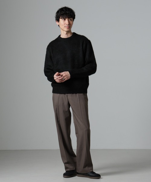 NANO universe(ナノユニバース)の「モヘヤライクプルオーバーニット(ニット/セーター・メンズ・ブラック/ブラウン/グリーン/パープル/ネイビー・S/M/L)」の10枚目の写真