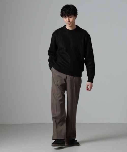 NANO universe(ナノユニバース)の「モヘヤライクプルオーバーニット(ニット/セーター・メンズ・ブラック/ブラウン/グリーン/パープル/ネイビー・S/M/L)」の11枚目の写真