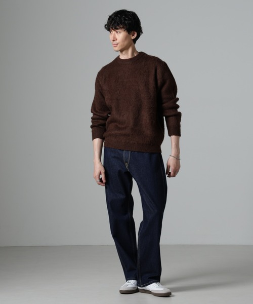 NANO universe(ナノユニバース)の「モヘヤライクプルオーバーニット(ニット/セーター・メンズ・ブラック/ブラウン/グリーン/パープル/ネイビー・S/M/L)」の18枚目の写真