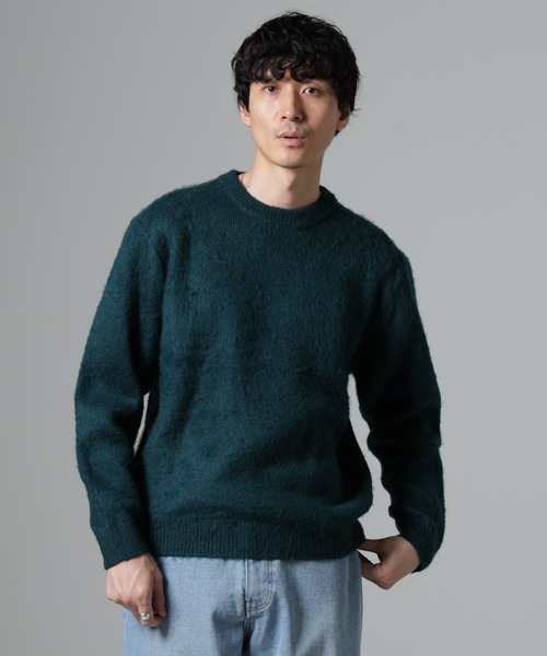 NANO universe(ナノユニバース)の「モヘヤライクプルオーバーニット(ニット/セーター・メンズ・ブラック/ブラウン/グリーン/パープル/ネイビー・S/M/L)」の22枚目の写真