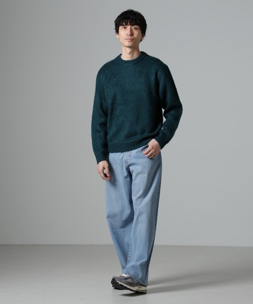 セール】モヘヤライクプルオーバーニット(ニット/セーター セール】モヘヤライクプルオーバーニット(ニット/セーター