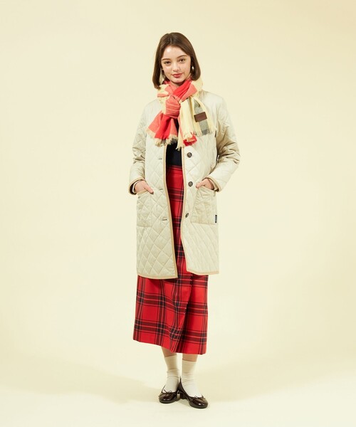 セール】ウォッシャブルカシミヤブロックチェックストール（マフラー