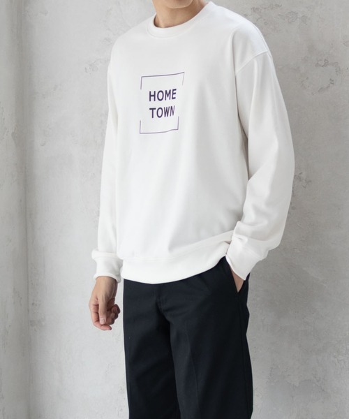 Mac-House（マックハウス）の「[REALSTANDARD] 裏起毛スウェットクルーネック（スウェット・メンズ・ブラック/オフホワイト/ブルーグレー/ブルーグリーン・XL/L/M）」の6枚目の写真