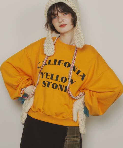 Unitage(ユニテージ)の「YELLOW STONEスウェット(スウェット・レディース・イエロー/ブラック・FREE)」の4枚目の写真