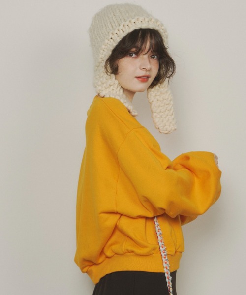 Unitage(ユニテージ)の「YELLOW STONEスウェット(スウェット・レディース・イエロー/ブラック・FREE)」の5枚目の写真