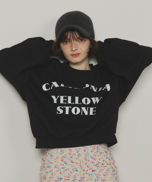 Unitage(ユニテージ)の「YELLOW STONEスウェット(スウェット・レディース・イエロー/ブラック・FREE)」の11枚目の写真