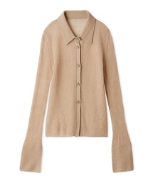 LILY BROWN | モヘアシアーシャツニットトップス(ニット/セーター)