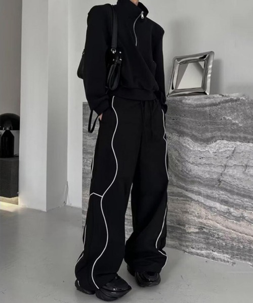 NOWLE(ノウル)の「【NOWLE】スポーツミックス サイドライン イージー パンツ(その他パンツ・メンズ・ブラック・MEDIUM/LARGE/X-LARGE)」の10枚目の写真