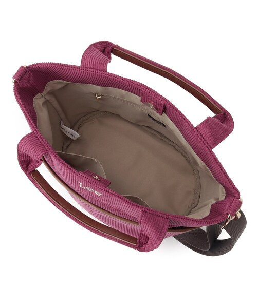 Lee（リー）の「◆【Lee別注】2WAYフロントポケットトートバッグ（トートバッグ・レディース・ボルドー/ベージュ/グレー/ネイビー・00）」の11枚目の写真