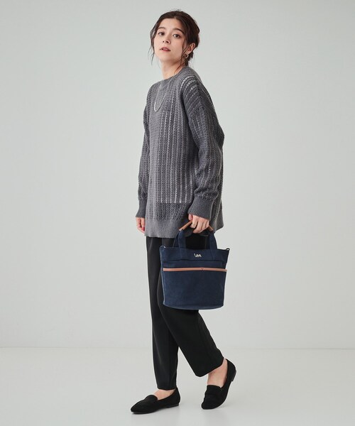 Lee（リー）の「◆【Lee別注】2WAYフロントポケットトートバッグ（トートバッグ・レディース・ボルドー/ベージュ/グレー/ネイビー・00）」の20枚目の写真