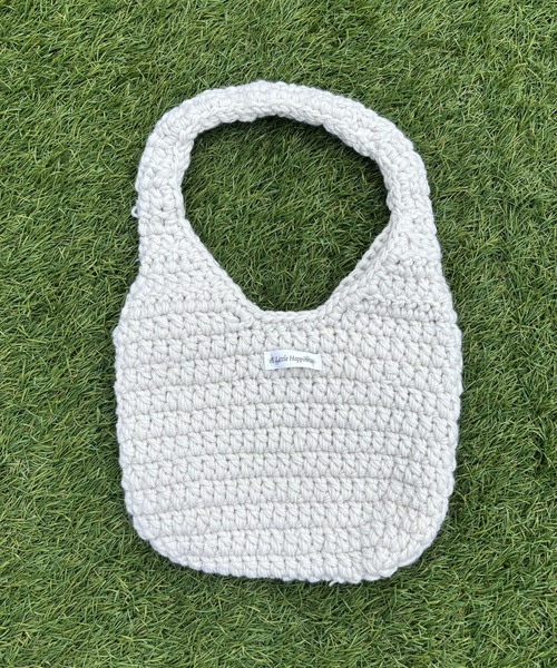 A Little Happiness（アリトルハピネス）の「Knit Bag（ハンドバッグ・レディース・ブラック/グリーン/ピンク/ホワイト・FREE）」の2枚目の写真