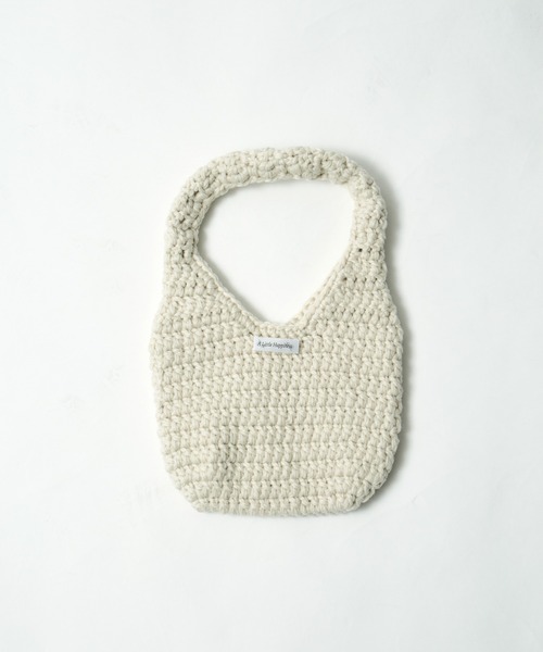 A Little Happiness（アリトルハピネス）の「Knit Bag（ハンドバッグ・レディース・ブラック/グリーン/ピンク/ホワイト・FREE）」の15枚目の写真
