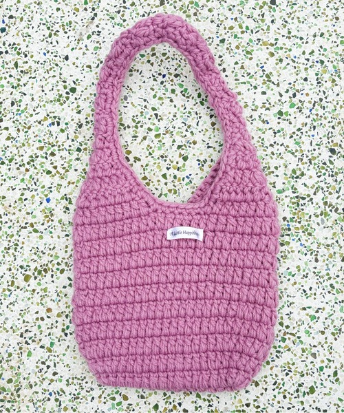 A Little Happiness（アリトルハピネス）の「Knit Bag（ハンドバッグ・レディース・ブラック/グリーン/ピンク/ホワイト・FREE）」の20枚目の写真