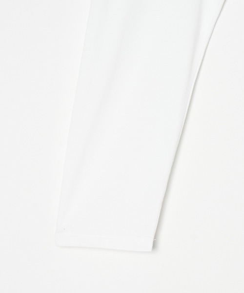 three dots(スリードッツ)の「パウダリーコットン 長袖ボートネックTシャツ(Tシャツ/カットソー・レディース・ホワイト/ブラック・SMALL/X-SMALL)」の7枚目の写真