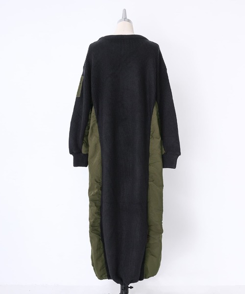 kOhAKU（コハク）の「『布帛切替ニットワンピース』（ワンピース・レディース・杢グレー/ブラック・FREE）」の21枚目の写真