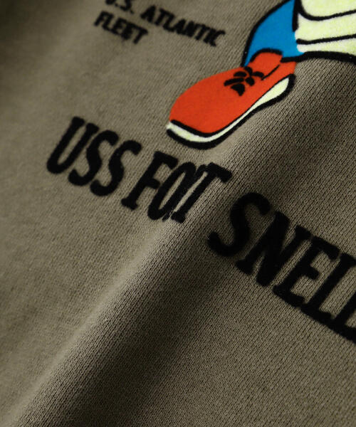 AVIREX(アヴィレックス)の「《WEB&DEPOT限定》USS FORT SNELLING ZIPUP HOODIE(パーカー・メンズ・ブラック/オリーブ系/ホワイト/ピンク・F)」の10枚目の写真