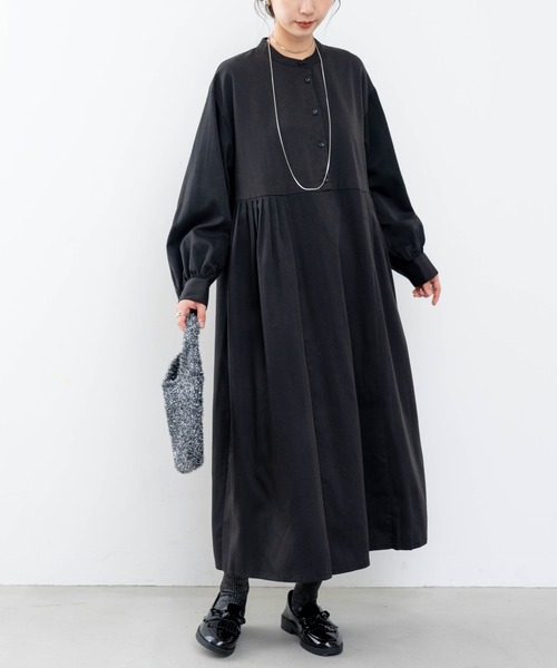 refinedworks（リファインドワークス）の「【refinedworks】 消しプリーツデザインのワンピース（ワンピース・レディース・オリーブ/ブラック・FREE）」の11枚目の写真