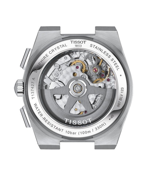 TISSOT（ティソ）の「[ティソ] TISSOT PRX ピーアールエックス オートマティック クロノグラフ（アナログ腕時計・メンズ・ブルー・FREE）」の2枚目の写真