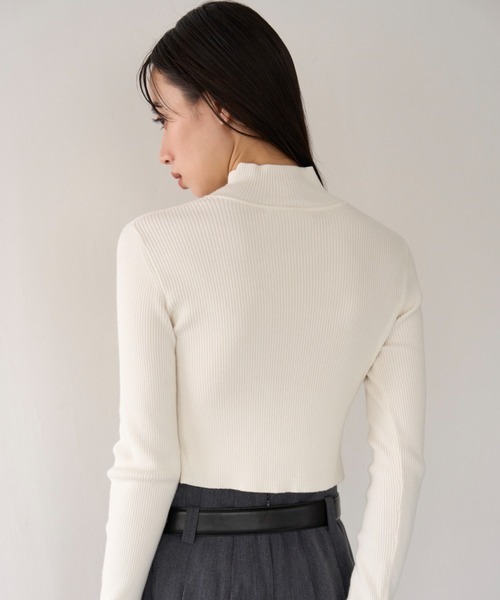 未使用 極美品 スナイデル SNaMON スナモン ハイネックニットプルオーバー SNIDEL（スナイデル）の「SNaMONハイネックニットプルオーバー（ニット