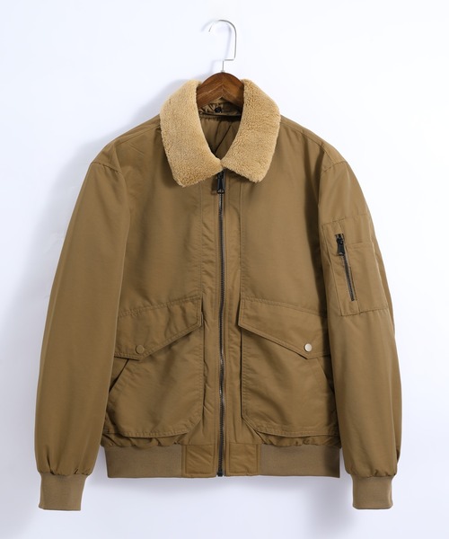 TOBEE（トゥビー）の「【Tobee】フライトジャケット ミリタリーブルゾン ファー取外し可能（ブルゾン・メンズ・グリーン/キャメル/ブラック・LARGE/X-LARGE/MEDIUM）」の16枚目の写真