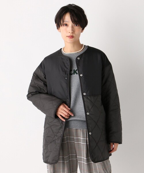 Afternoon Tea（アフタヌーンティー）の「リバーシブルノーカラーキルティングコート（その他アウター）」 - WEAR