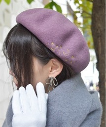 axes femme（アクシーズファム）の「冬の星座刺繍ベレー（ハンチング/ベレー帽）」
