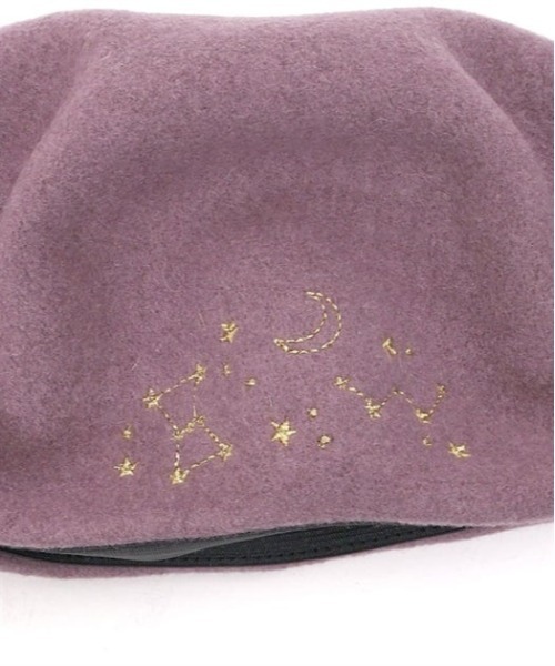 axes femme（アクシーズファム）の「冬の星座刺繍ベレー（ハンチング