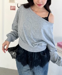 Loueme（ルエム）の「レーススカートレイヤーブラキャミソール（キャミソール）」