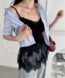 Loueme（ルエム）の「レーススカートレイヤーブラキャミソール（キャミソール）」