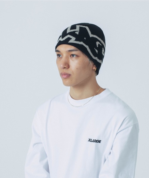 XLARGE（エクストララージ）の「【販売終了】XL TAGGING SINGLE BEANIE（ニットキャップ/ビーニー・メンズ・ブラック/ホワイト/ネイビー・ONE SIZE）」の15枚目の写真
