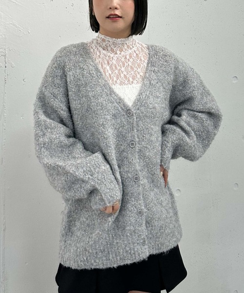 archives（アルシーヴ）の「カットレースハイネックＴＯＰＳ（Tシャツ/カットソー・レディース・ブラック/オフホワイト/グレー・MEDIUM）」の14枚目の写真