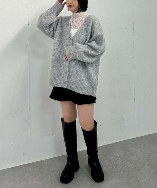 archives（アルシーヴ）の「カットレースハイネックＴＯＰＳ（Tシャツ/カットソー・レディース・ブラック/オフホワイト/グレー・MEDIUM）」の17枚目の写真