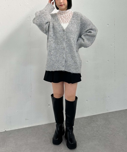 archives（アルシーヴ）の「カットレースハイネックＴＯＰＳ（Tシャツ/カットソー・レディース・ブラック/オフホワイト/グレー・MEDIUM）」の19枚目の写真