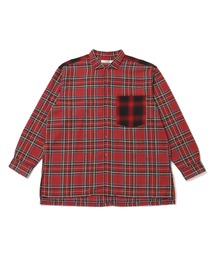 アザーチェックコンビシャツ