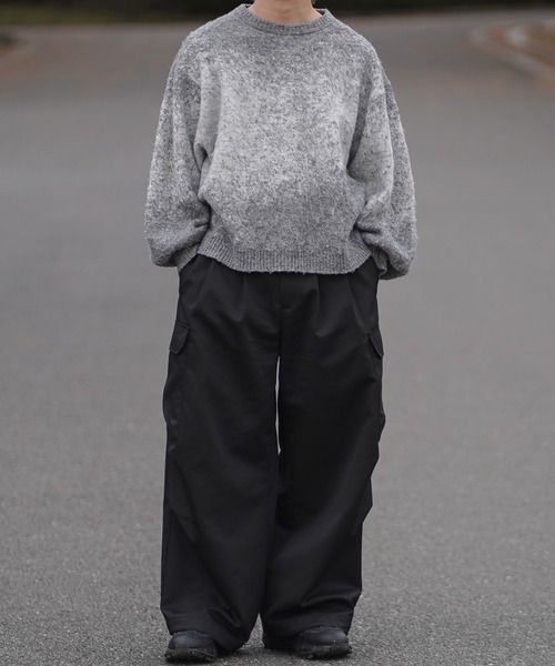 molk（モルク）の「【molk】ウールミックスグラデーションシャギーニット（ニット/セーター・メンズ・グレー/ブラック・XS/S/M）」の17枚目の写真