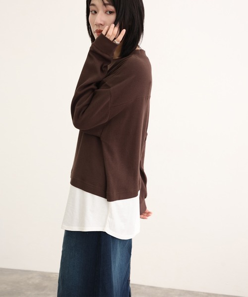 ElegChic(エレグシック)の「ウエストリブセミ タイト デニム スカート (デニムスカート・レディース・ネイビー/ブルー/ネイビー系・M/L/XL/XXL/4L)」の11枚目の写真
