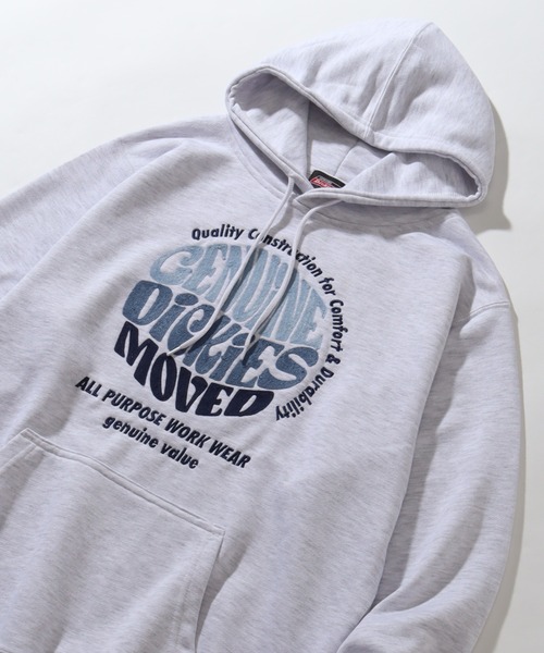 Dickies（ディッキーズ）の「【GENUINE DICKIES/ジェニュインディッキーズ】 裏毛 刺繍＆プリント プルオーバー 長袖 パーカー（パーカー・メンズ・アッシュグレー/ブルー/杢グレー/スミクロ・XL/M/L）」の22枚目の写真
