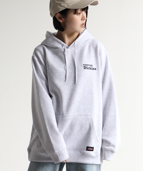 Dickies（ディッキーズ）の「【GENUINE DICKIES/ジェニュインディッキーズ】 裏毛 刺繍＆プリント プルオーバー 長袖 パーカー（パーカー・メンズ・アッシュグレー/ブルー/杢グレー/スミクロ・XL/M/L）」の7枚目の写真