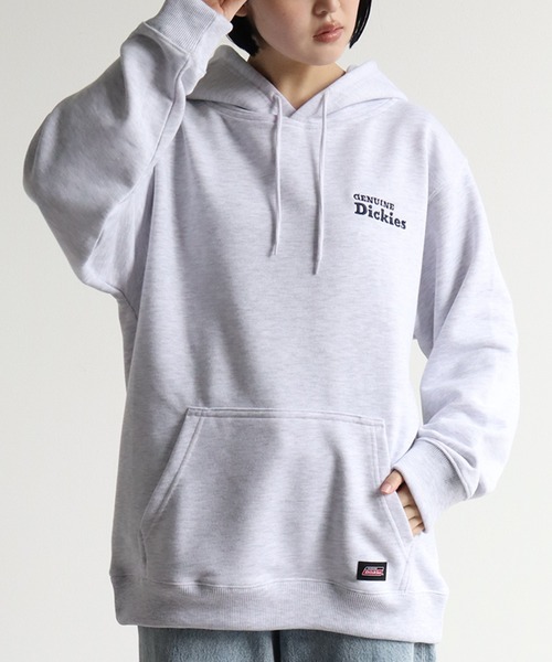 Dickies（ディッキーズ）の「【GENUINE DICKIES/ジェニュインディッキーズ】 裏毛 刺繍＆プリント プルオーバー 長袖 パーカー（パーカー・メンズ・アッシュグレー/ブルー/杢グレー/スミクロ・XL/M/L）」の6枚目の写真